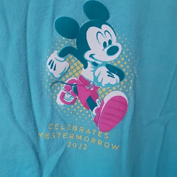 Disney Teal Long Sleeve Tee - Picture 3 of 7